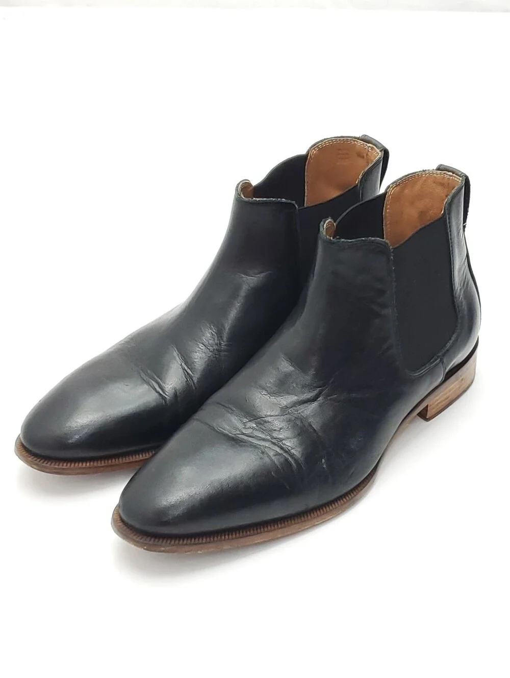To Boot New York Alan Leather Chelsea Boot Black Formal Dress Office Shoe 11.5